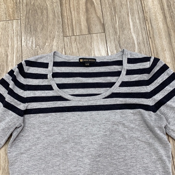 Rino Rossi striped sweater with half sleeves - Picture 2 of 7